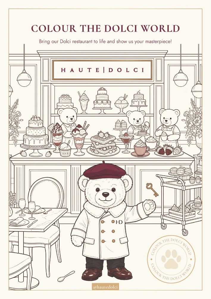 Colour the Dolci World activity page
